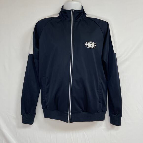 Wu Tang Embroidered Track Jacket Men's Small Wu Wear 1995 VINTAGE Blue Flawed - Picture 10 of 10